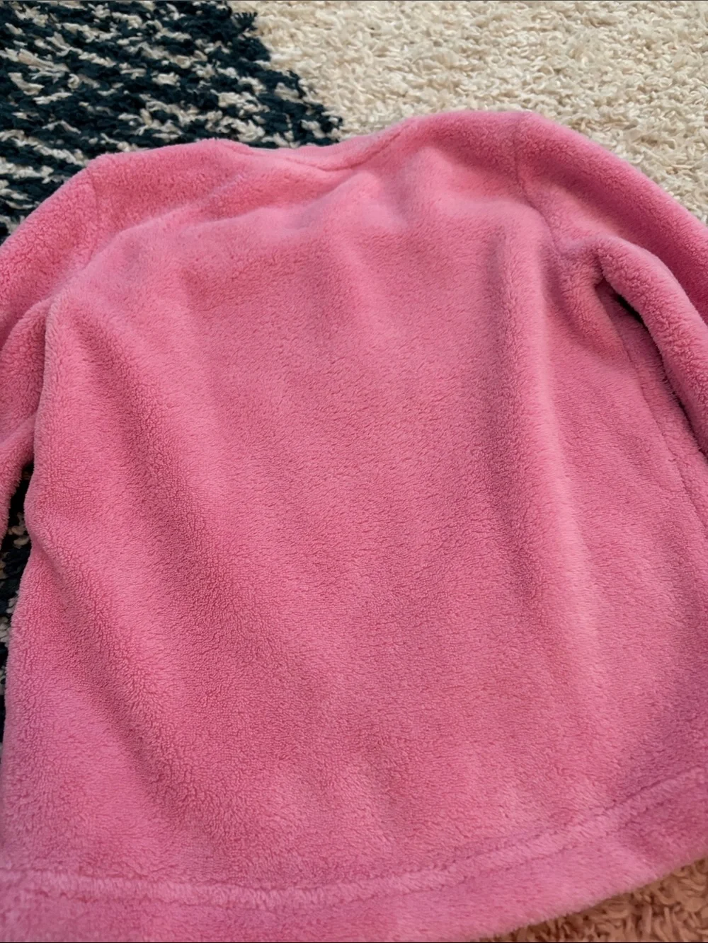 Cynthia Rowley Pink Sequin Reindeer Fleece Sweatshirt